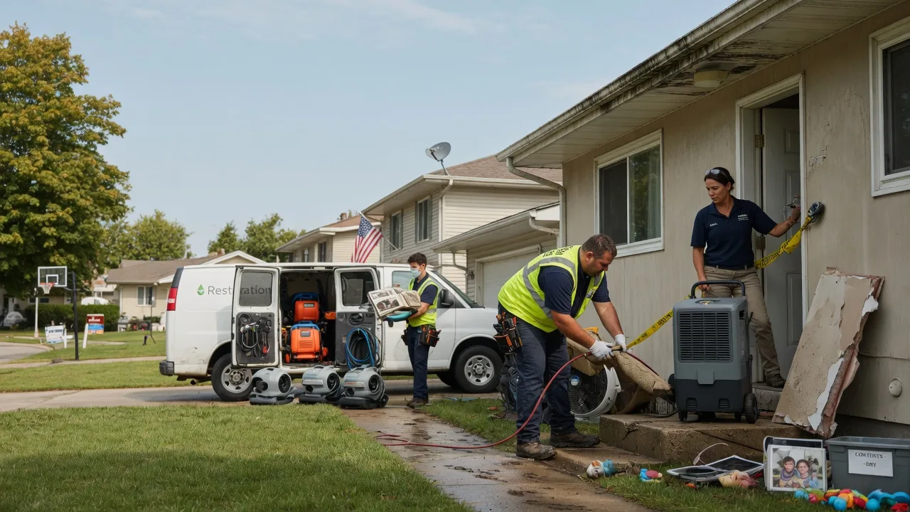 Water Damage Restoration in South English, IA near me